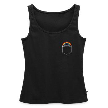 lgbt - Débardeur bio Premium Femme - noir - Devant - AI Model Female 172 light (172cm)