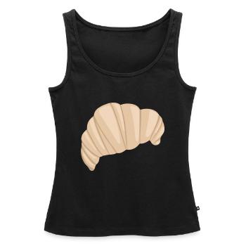 Croissant Symbol Essen - Débardeur bio Premium Femme - noir - Devant - AI Model Female 172 light (172cm)