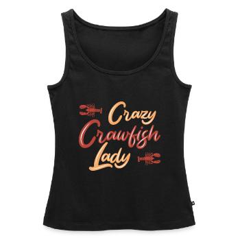 Langusten Languste - Frauen Premium Organic Tank Top - Schwarz - Vorne - AI Model Female 172 light (172cm)