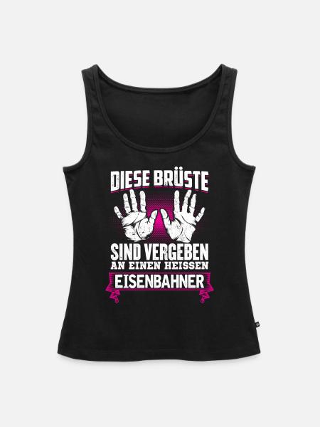 EISENBAHNER - Brüste - Frauen Premium Organic Tank Top - Schwarz