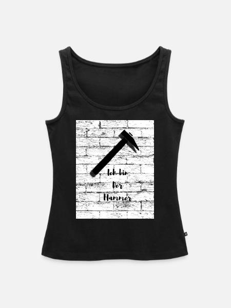 Ich bin der Hammer - Frauen Premium Organic Tank Top - Schwarz