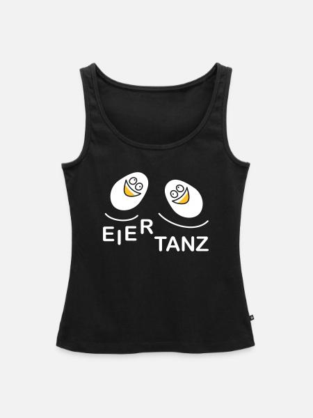 Eiertanz - Frauen Premium Organic Tank Top - Schwarz