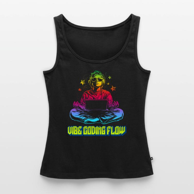 VIBE CODING FLOW – Programmeurs et codeurs Débardeur bio Premium Femme