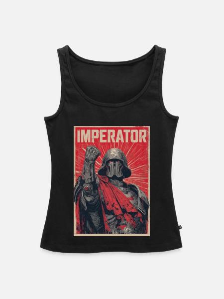 Imperator Krieger Poster - Frauen Premium Organic Tank Top - Schwarz