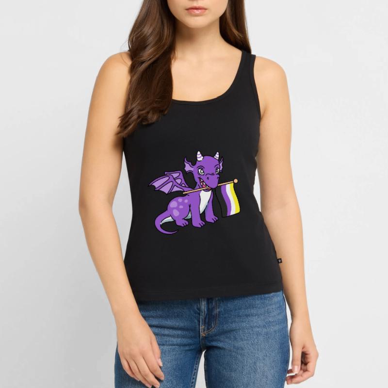 Nonbinary Pride Drache Nonbinary Pride Frauen Premium Organic Tank Top