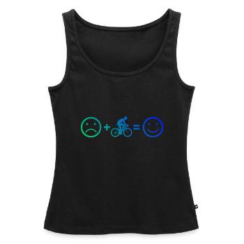 Cycliste de route Vélo de route Vélo de route Vélo de route - Débardeur bio Premium Femme - noir - Devant - AI Model Female 172 light (172cm)