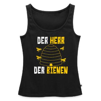 beekeeper - Women’s Premium Organic Tank top - black - Front - AI Model Female 172 light (172cm)