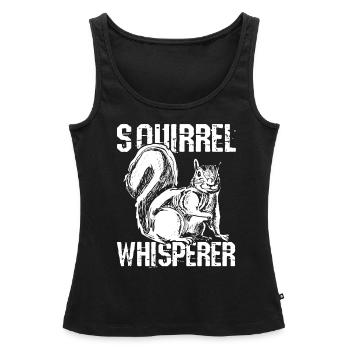 Squirrel whisperer - Women’s Premium Organic Tank top - black - Front - AI Model Female 172 light (172cm)