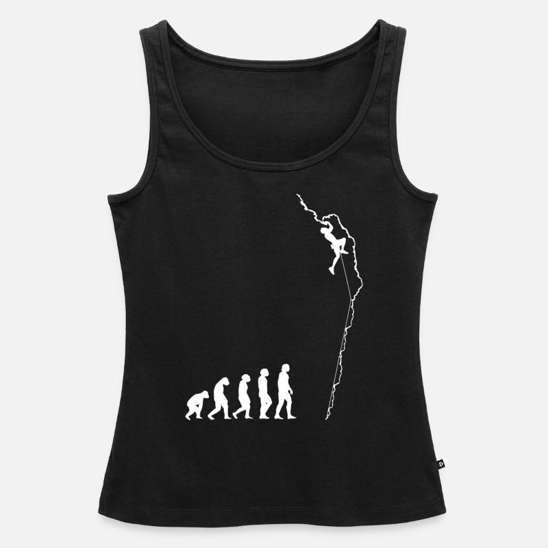 Evolution de l'escalade - Débardeur bio Premium Femme - noir