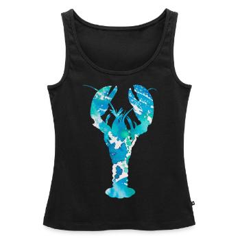 Homard - Débardeur bio Premium Femme - noir - Devant - AI Model Female 172 light (172cm)
