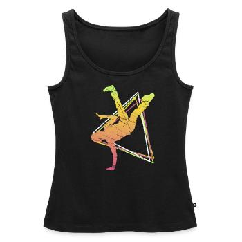 Breakdance Breakdancer musique hip hop cadeau danse - Débardeur bio Premium Femme - noir - Devant - AI Model Female 172 light (172cm)
