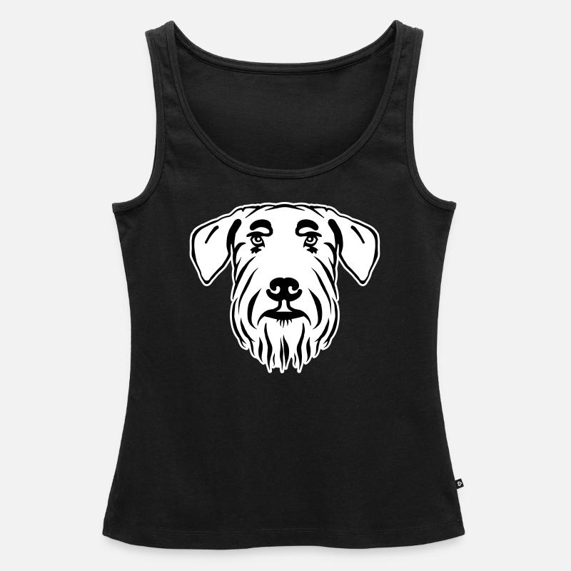 Schnauzer géant - Débardeur bio Premium Femme - noir