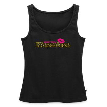 Kiezmieze Sankt Pauli - Frauen Premium Organic Tank Top - Schwarz - Vorne - AI Model Female 172 light (172cm)