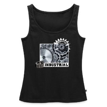 Industrial Sound - Shirt - Geschenk - Frauen Premium Organic Tank Top - Schwarz - Vorne - AI Model Female 172 light (172cm)