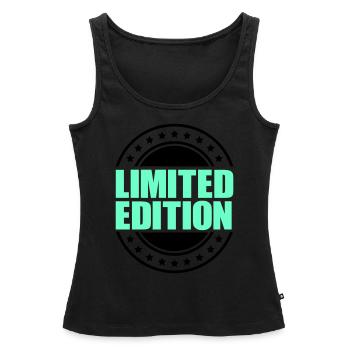 limited edition - Frauen Premium Organic Tank Top - Schwarz - Vorne - AI Model Female 172 light (172cm)