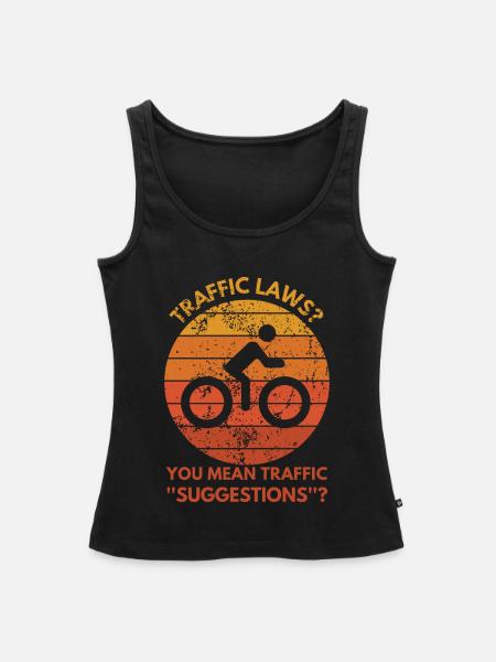 FAHRRAD-GESETZE - Frauen Premium Organic Tank Top - Schwarz