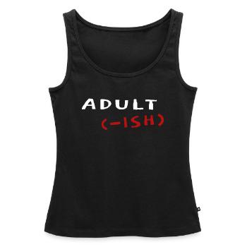 Sarcasme Ironie Humour Idée cadeau adulte - Débardeur bio Premium Femme - noir - Devant - AI Model Female 172 light (172cm)