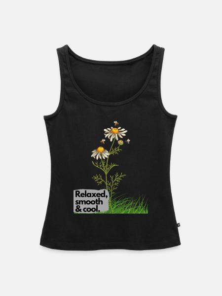 Stay relaxed! - Frauen Premium Organic Tank Top - Schwarz
