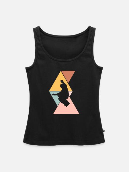 Boarder - Frauen Premium Organic Tank Top - Schwarz