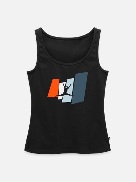 Ballerina - Frauen Premium Organic Tank Top - Schwarz