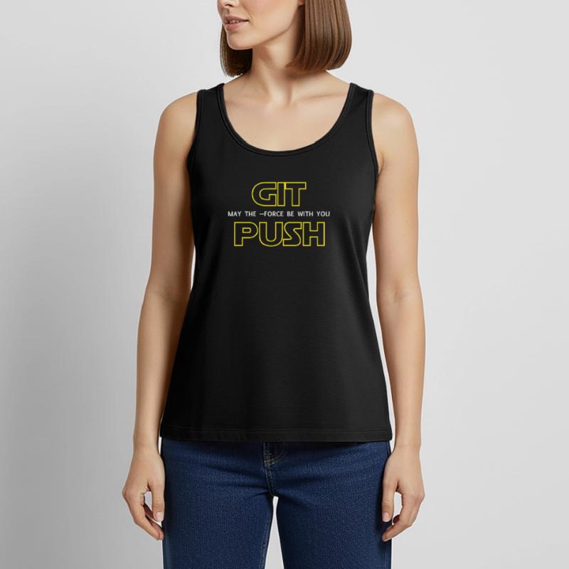 Git Push Nerd Developer Programmer Developer Women’s Premium Organic Tank top