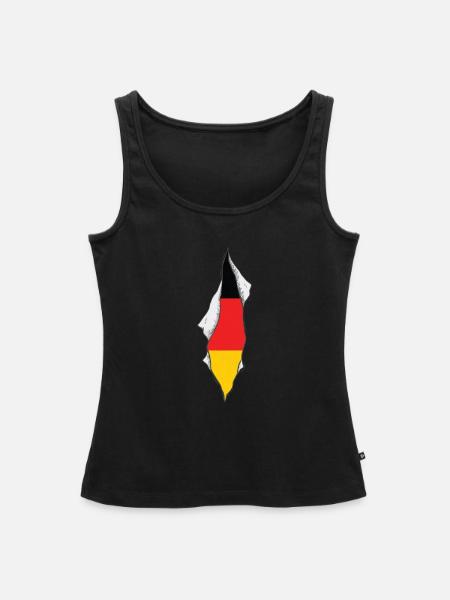 germany flag proud german - Frauen Premium Organic Tank Top - Schwarz