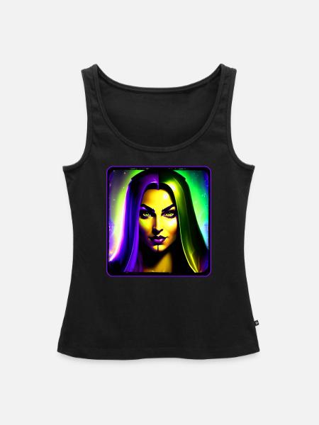 Wow Nachtelfe - Frauen Premium Organic Tank Top - Schwarz