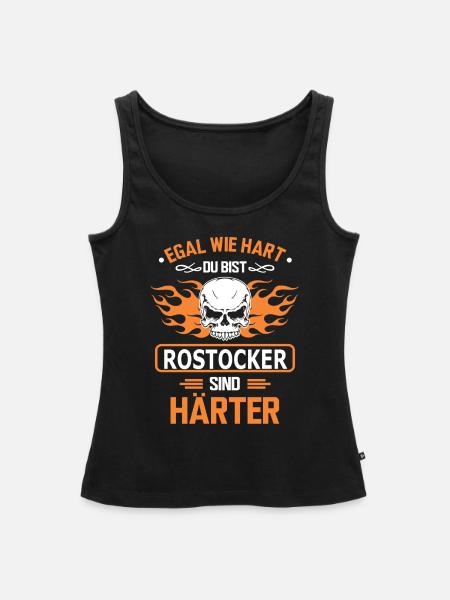 ROSTOCKER - Frauen Premium Organic Tank Top - Schwarz