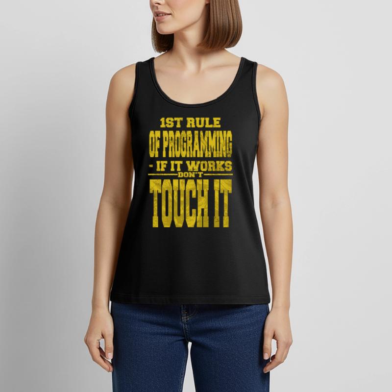 computer programming humor backend developer Women’s Premium Organic Tank top