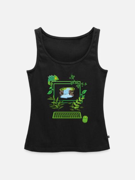 Grüne Technologie - Frauen Premium Organic Tank Top - Schwarz