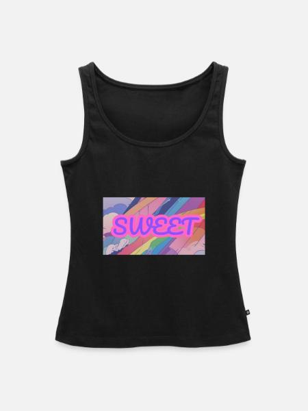 SWEET - Frauen Premium Organic Tank Top - Schwarz