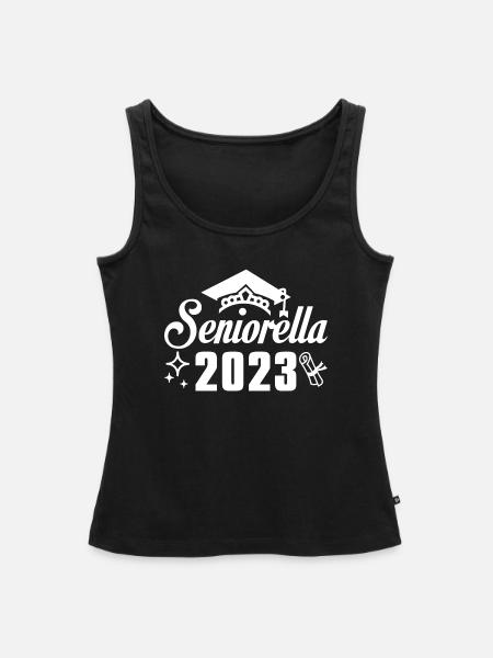 Senioren 2023 - Frauen Premium Organic Tank Top - Schwarz