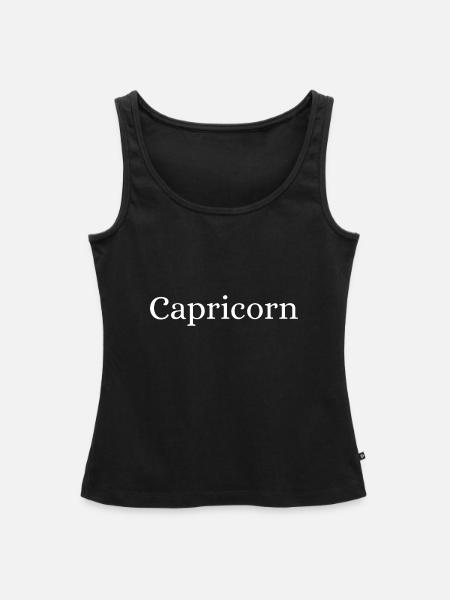 Steinbock - Frauen Premium Organic Tank Top - Schwarz