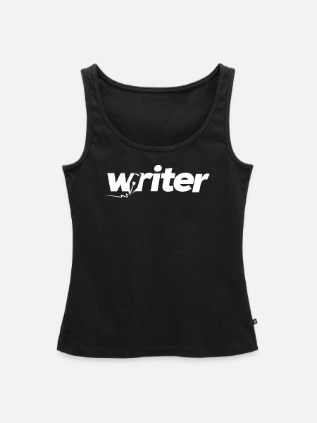 Writer - Frauen Premium Organic Tank Top - Schwarz