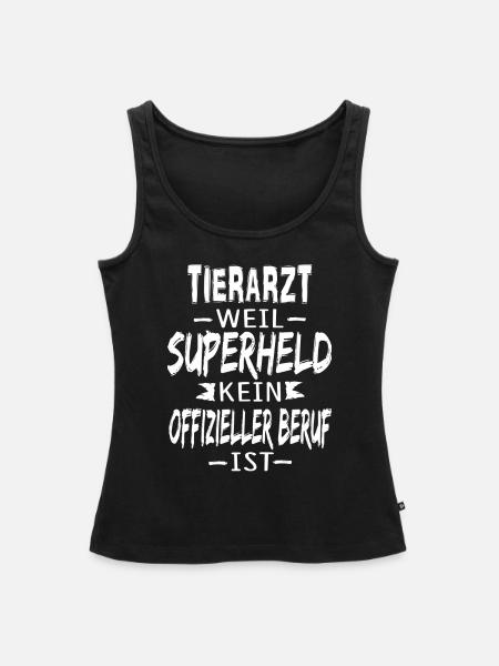 TIERARZT - Frauen Premium Organic Tank Top - Schwarz