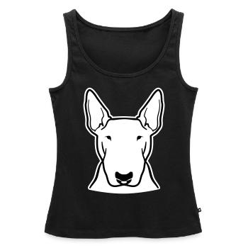 Bullterrier - Frauen Premium Organic Tank Top - Schwarz - Vorne - AI Model Female 172 light (172cm)