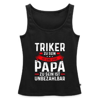 Trike Triker Dreirad Geschenk - Frauen Premium Organic Tank Top - Schwarz - Vorne - AI Model Female 172 light (172cm)