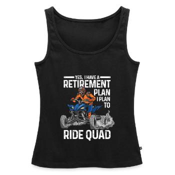 Quad-Radtour Quad Quad Geschenk - Frauen Premium Organic Tank Top - Schwarz - Vorne - AI Model Female 172 light (172cm)