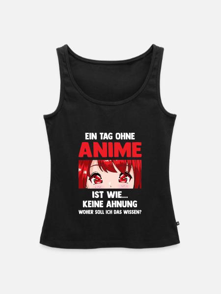 Anime Anime Geschenk - Frauen Premium Organic Tank Top - Schwarz