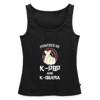 K-Pop-K-Pop-Merch K-Pop-Waren Geschenk - Frauen Premium Organic Tank Top - Schwarz - Vorne - AI Model Female 172 light (172cm)