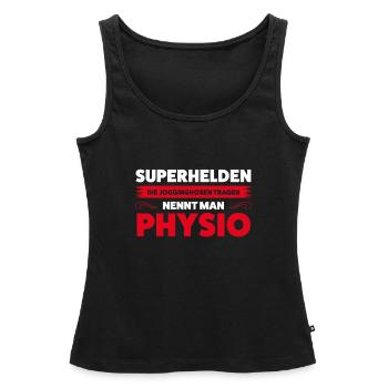 Physio Physiotherapie Praxis Geschenk - Frauen Premium Organic Tank Top - Schwarz - Vorne - AI Model Female 172 light (172cm)