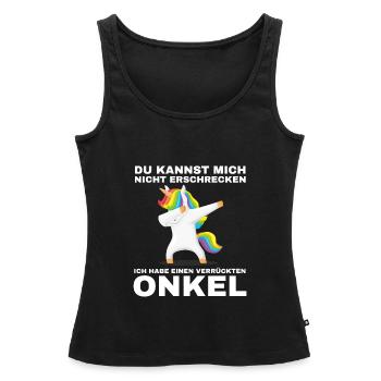 Nichte Onkel Nichten Geschenk - Frauen Premium Organic Tank Top - Schwarz - Vorne - AI Model Female 172 light (172cm)