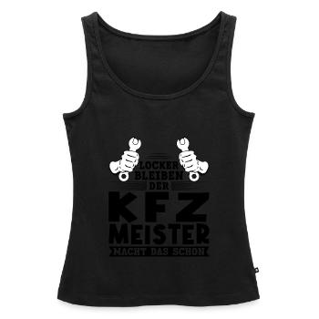 KFZ Meister KFZ-Mechaniker KFZ-Meister Geschenk - Frauen Premium Organic Tank Top - Schwarz - Vorne - AI Model Female 172 light (172cm)