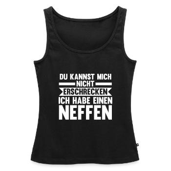 Onkel Neffe Neffen Geschenk - Frauen Premium Organic Tank Top - Schwarz - Vorne - AI Model Female 172 light (172cm)