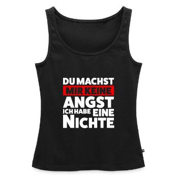 Onkel Nichte Nichten Geschenk - Frauen Premium Organic Tank Top - Schwarz - Vorne - AI Model Female 172 light (172cm)