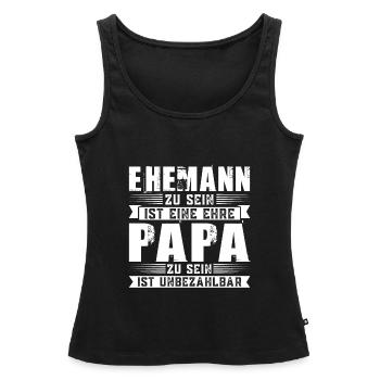 Ehemann Papa Ehemänner Geschenk - Frauen Premium Organic Tank Top - Schwarz - Vorne - AI Model Female 172 light (172cm)