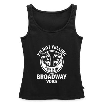 Theater Broadway-Musical Geschenk - Frauen Premium Organic Tank Top - Schwarz - Vorne - AI Model Female 172 light (172cm)