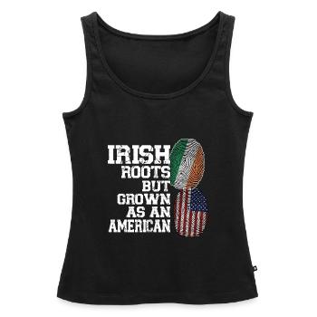 Irland Irisch Irische Wurzeln Geschenk - Frauen Premium Organic Tank Top - Schwarz - Vorne - AI Model Female 172 light (172cm)