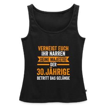 30. Geburtstag 30 Jahre 30 Jahre alt Geschenk - Frauen Premium Organic Tank Top - Schwarz - Vorne - AI Model Female 172 light (172cm)