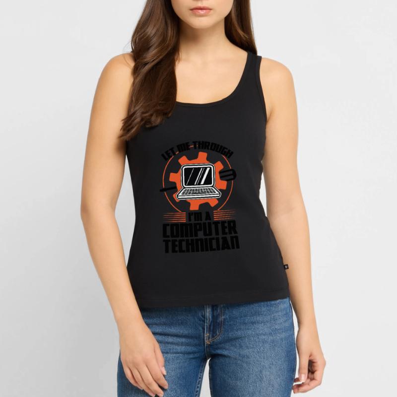 Technischer Support Computertechniker Technischer Frauen Premium Organic Tank Top